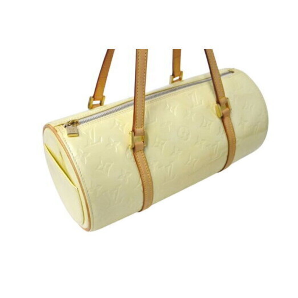 Louis Vuitton Bedford Handbag Monogram Vernis Patent Cylindrical Yellow - Picture 4 of 8